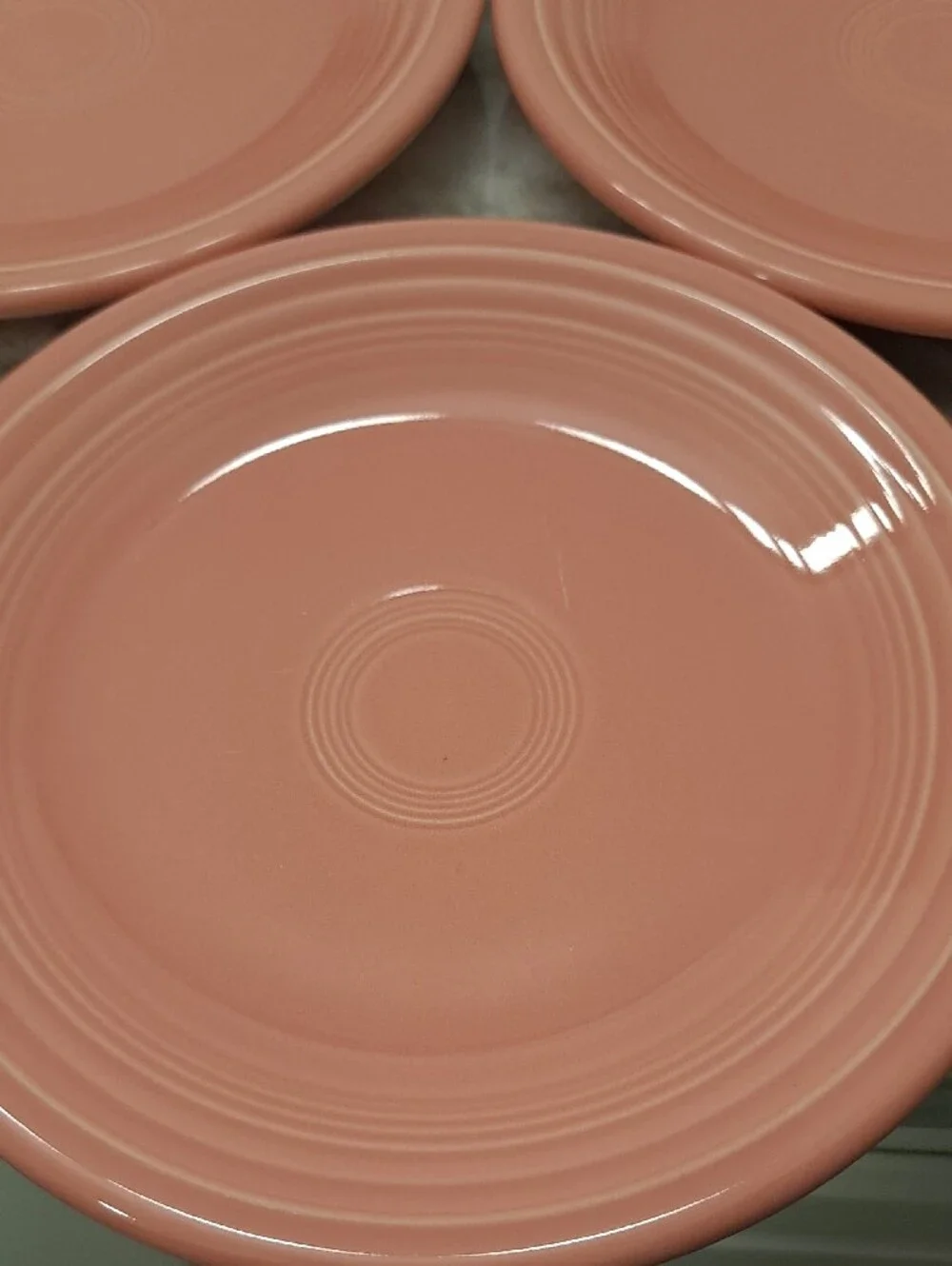 Homer Laughlin  FIESTA Coral Pink Dessert Plates and Bowls Set